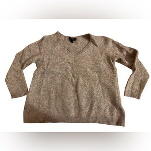 SHRUNKEN 100% Cashmere Sweater for Upcycling Felted Craft Fabric in Heather Grey
